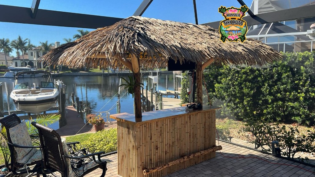 Tiki Bar 3 — Custom tiki bar build (poolside, backyard, or commercial)